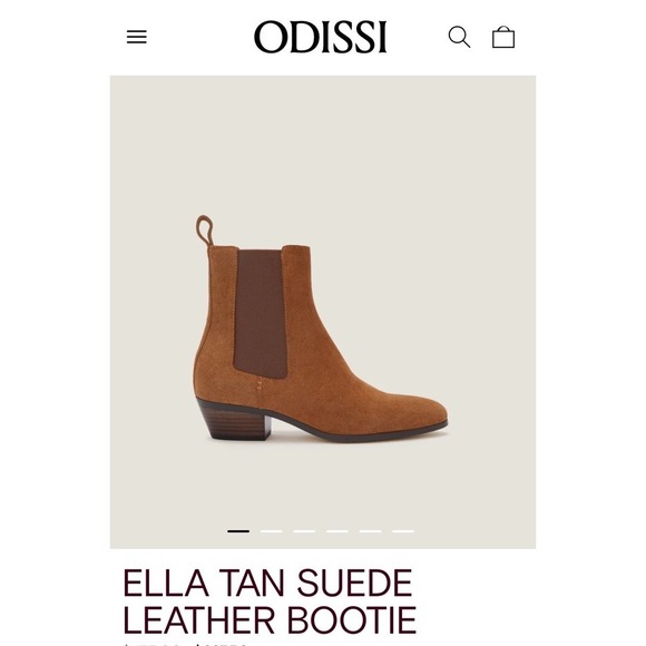 Odissi Shoes - Odissi Womens Brown Ella Tan Suede Almond Toe Cuban Heel Ankle Boots Size 37 EU